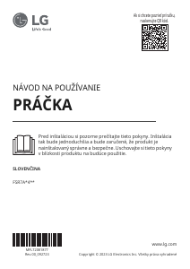 Návod LG FSR7A14WS Práčka
