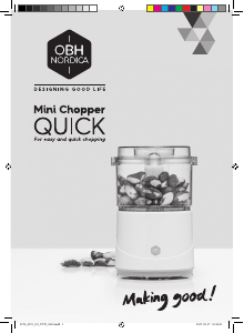 Bruksanvisning OBH Nordica 6721 Quick Mini Minihackare