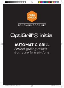 Handleiding OBH Nordica GO706D15 Optigrill+ Initial Contactgrill