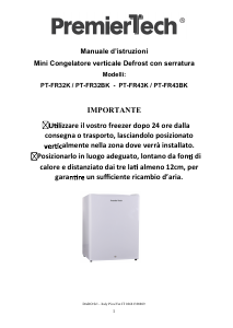 Manual PremierTech PT-FR43K Freezer