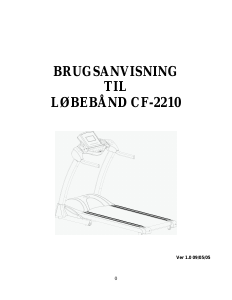 Brugsanvisning Alaska CF-2210 Løbebånd