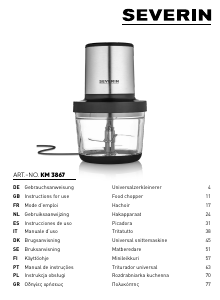 Mode d’emploi Severin KM 3867 Hachoir