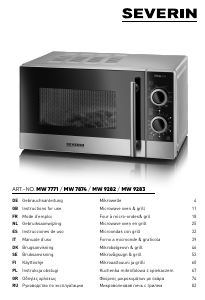 Brugsanvisning Severin MW 7771 Mikroovn