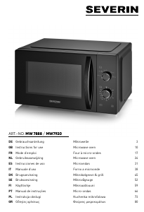 Manuale Severin MW 7920 Microonde