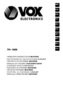 Priručnik Vox TM9009 Blender