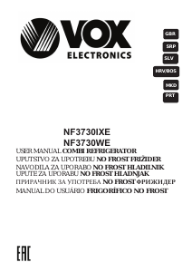 Priročnik Vox NF3730IXE Hladilnik in zamrzovalnik