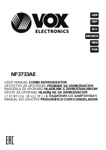 Priručnik Vox NF3733AE Frižider – zamrzivač