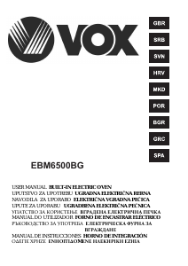 Priručnik Vox EBM6500BG Pećnica