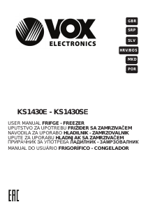 Manual Vox KS1430SE Refrigerator