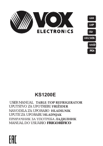 Manual Vox KS1200E Refrigerator