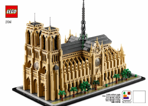 Manual Lego set 21061 Architecture Notre-Dame de Paris