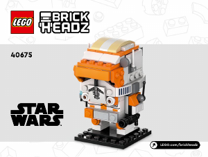Manual Lego set 40675 Brickheadz Clone commander Cody