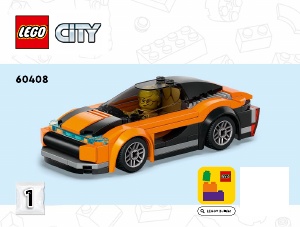 Manual Lego set 60408 City Car transporter truck with sports cars