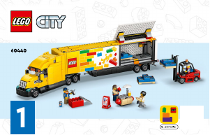 Manual Lego set 60440 City Yellow delivery truck