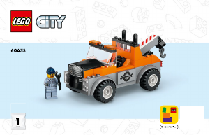 Manual Lego set 60435 City Tow truck and sports car repair