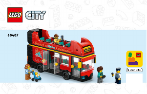 Manual Lego set 60407 City Red double-decker sightseeing bus
