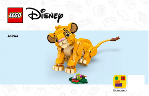 Manual Lego set 43243 Disney Simba the Lion King cub