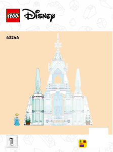 Manual Lego set 43244 Disney Elsas ice palace