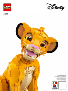 Bruksanvisning Lego set 43247 Disney Løvenes konge, Simba, som ung