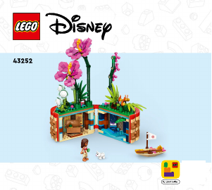 Käyttöohje Lego set 43252 Disney Vaianan kukkaruukku