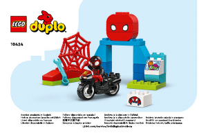 Manual Lego set 10424 Duplo Spins motorcycle adventure