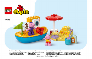 Manual Lego set 10432 Duplo Peppa Pig - Boat trip