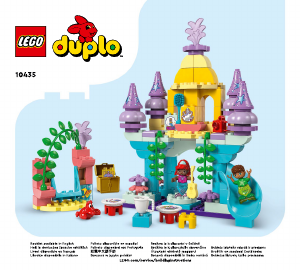 Manual Lego set 10435 Duplo Ariels magical underwater palace