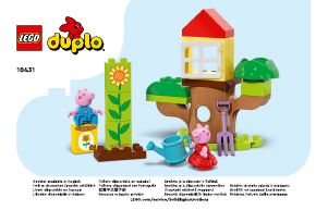 Manual Lego set 10431 Duplo Peppa Pig - Garden and tree house