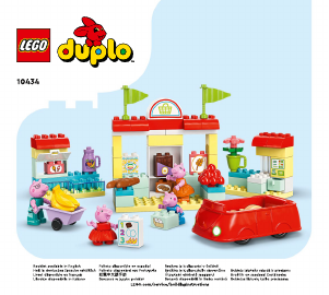 Manual Lego set 10434 Duplo Peppa Pig - Supermarket