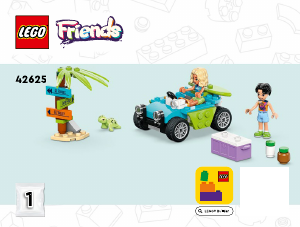 Handleiding Lego set 42625 Friends Strand smoothiekraam