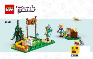 Kullanım kılavuzu Lego set 42622 Friends Macera Kampı Okçuluk Alanı