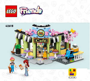 Instrukcja Lego set 42618 Friends Kawiarnia w Heartlake