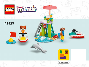 Bruksanvisning Lego set 42623 Friends Strand – Vattenskoter