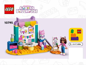 Manual Lego set 10795 Gabbys Dollhouse Crafting with baby box