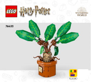 Manual Lego set 76433 Harry Potter Mandrake