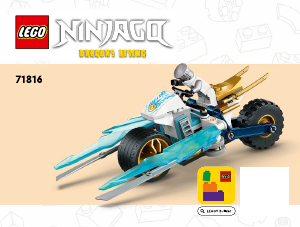 Manual Lego set 71816 Ninjago Motocicleta de gheață a lui Zane