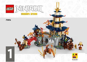 Vadovas Lego set 71814 Ninjago Turnyro Šventyklos miestas