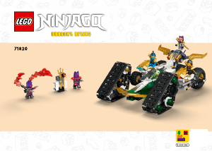 Brugsanvisning Lego set 71820 Ninjago Ninjateamets kombikøretøj