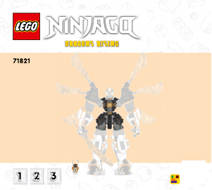 Használati útmutató Lego set 71821 Ninjago Cole titánsárkány-robotja