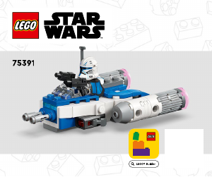Manual Lego set 75391 Star Wars Captain Rex Y-Wing microfighter