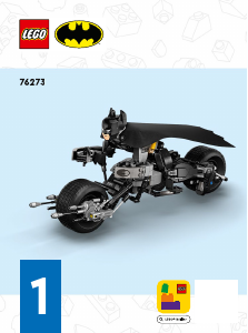 Handleiding Lego set 76273 Super Heroes Batman bouwfiguur en de Bat-Pod motor