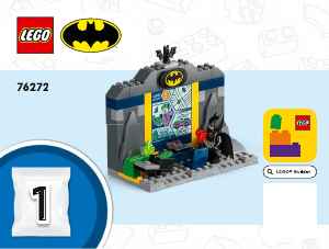 Käyttöohje Lego set 76272 Super Heroes Lepakkoluola, Batman, Batgirl ja The Joker