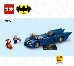 Handleiding Lego set 76274 Super Heroes Batman met de Batmobile vs. Harley Quinn en Mr. Freeze