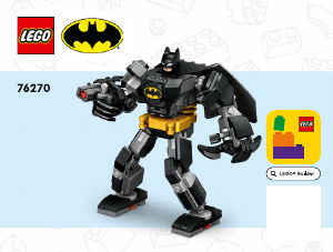 Manual de uso Lego set 76270 Super Heroes Armadura Robótica de Batman