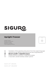 Manual Siguro UF-J640S Freezer