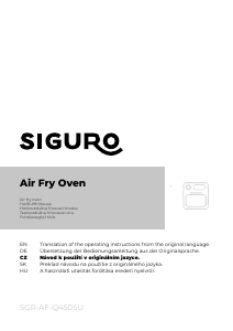Manual Siguro AF-Q450SU Oven