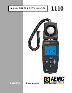 Handleiding AEMC 1110 Lichtmeter