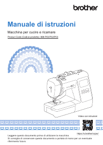 Manuale Brother Innov-is MV Viola Edition Macchina per cucire