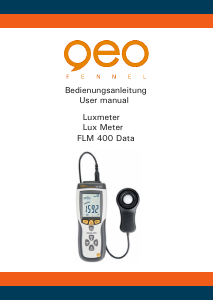 Bedienungsanleitung GEO-Fennel FLM 400 Data Luxmeter
