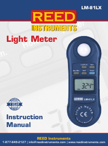 Handleiding REED LM-81LX Lichtmeter